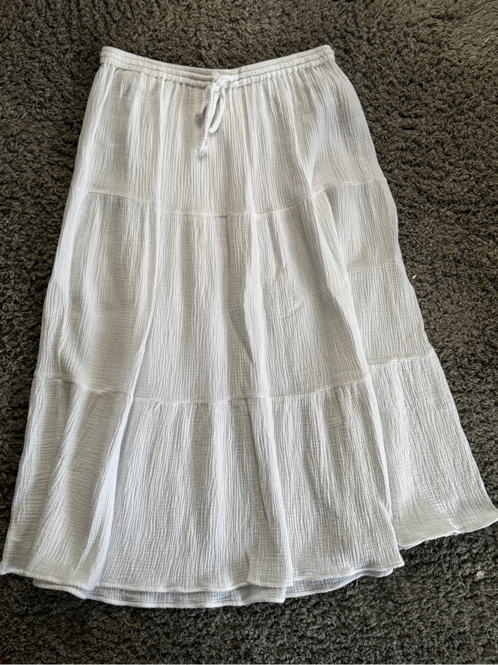 philosophy white maxi skirt